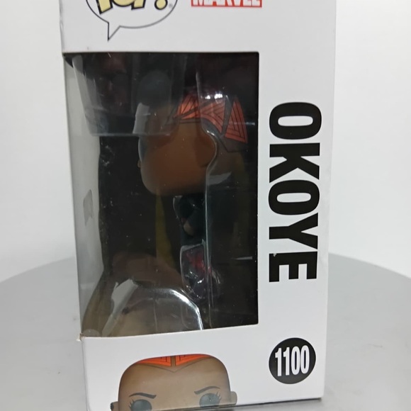 Funko Okoye Pop Figure with Purple and Black Outfit - Picture 5 of 8